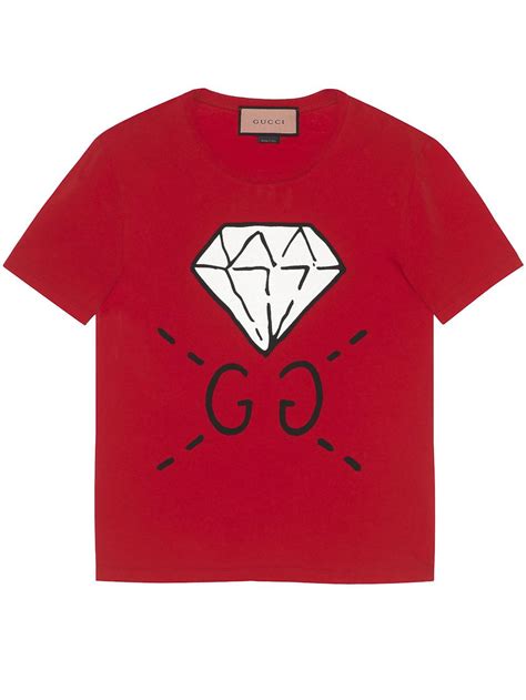 red gucci ghost t shirt|Gucci ghost jewellery.